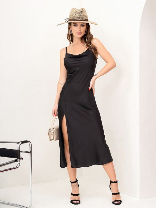 Сукня міді ISSA Plus модель 13882_black Фото