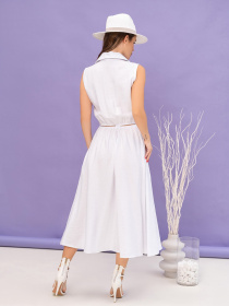 Сарафан ISSA Plus модель 14080_white Сарафан ISSA Plus модель 14080_white Фото