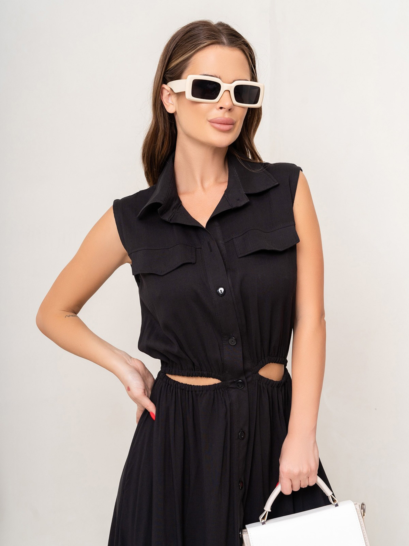 Сарафан ISSA Plus модель 14080_black Фото