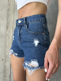 Шорты джинсовые ISSA Plus модель WN20-490_blue Фото