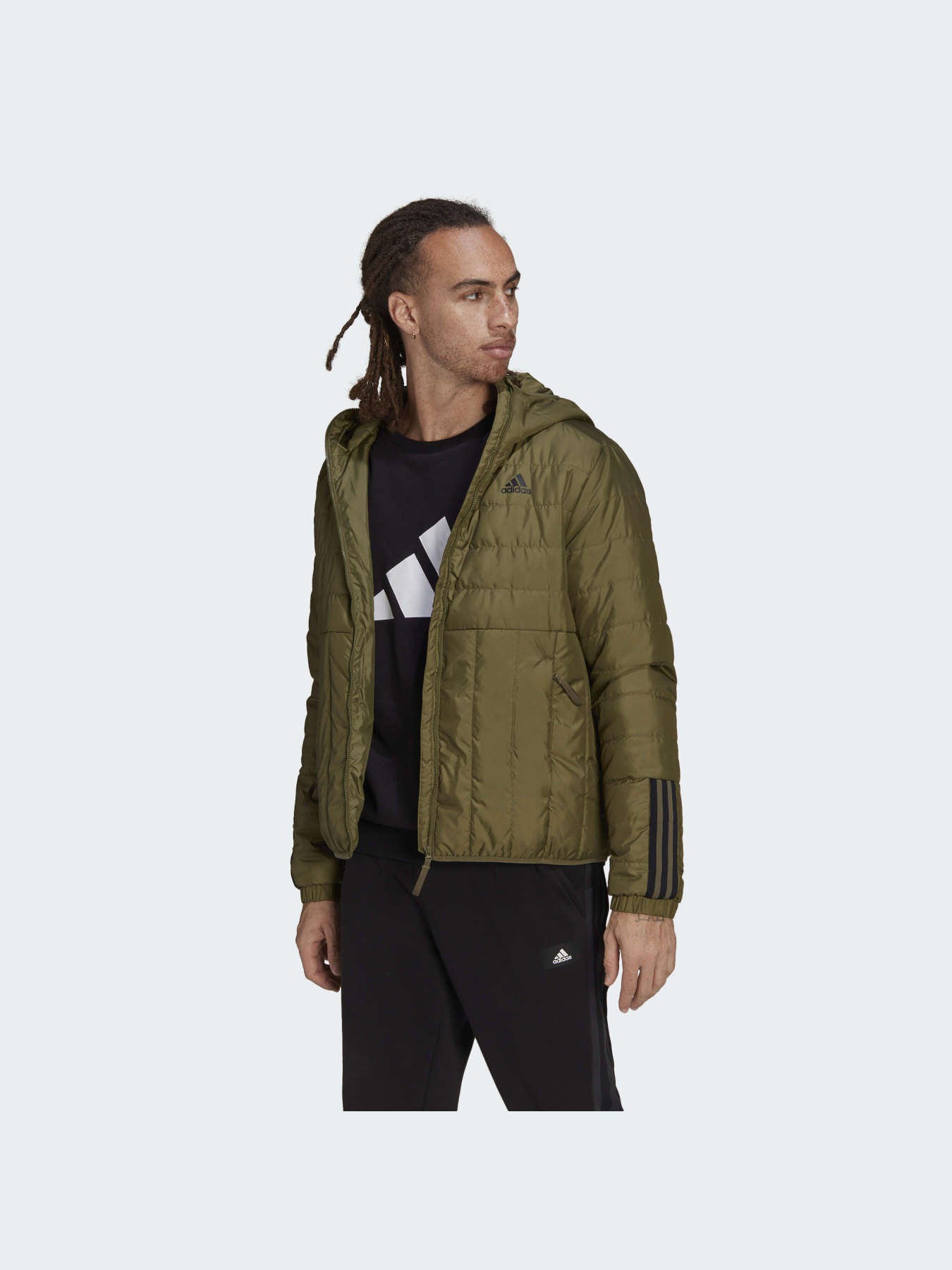 Демісезонна куртка Adidas 3 Stripes модель GT1685 Демісезонна куртка Adidas 3 Stripes модель GT1685 Фото