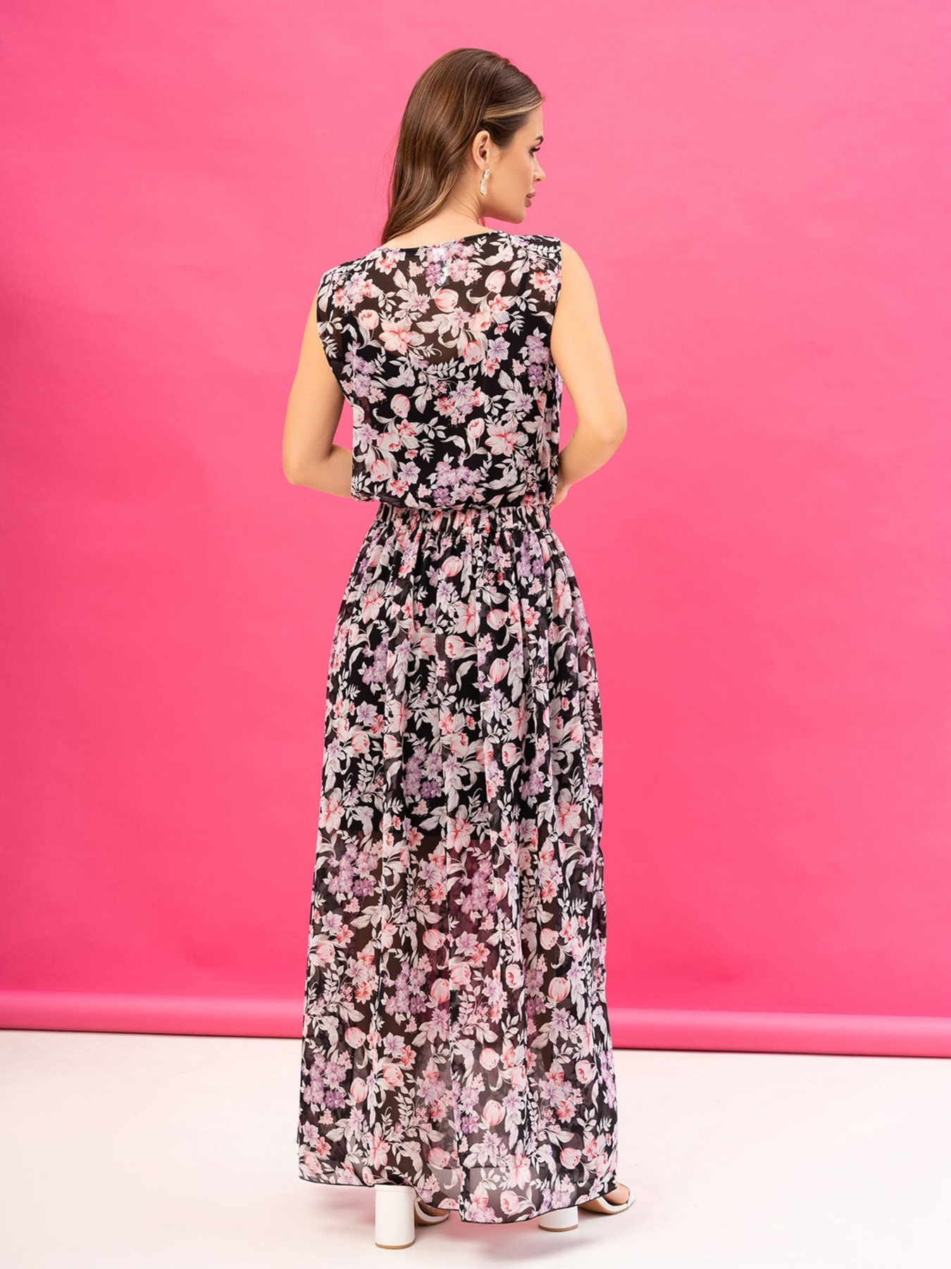 Сарафан ISSA Plus модель 14058_black Сарафан ISSA Plus модель 14058_black Фото