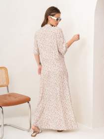 Сукня максі ISSA Plus модель 14076_beige Фото