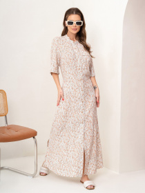 Сукня максі ISSA Plus модель 14076_beige Фото