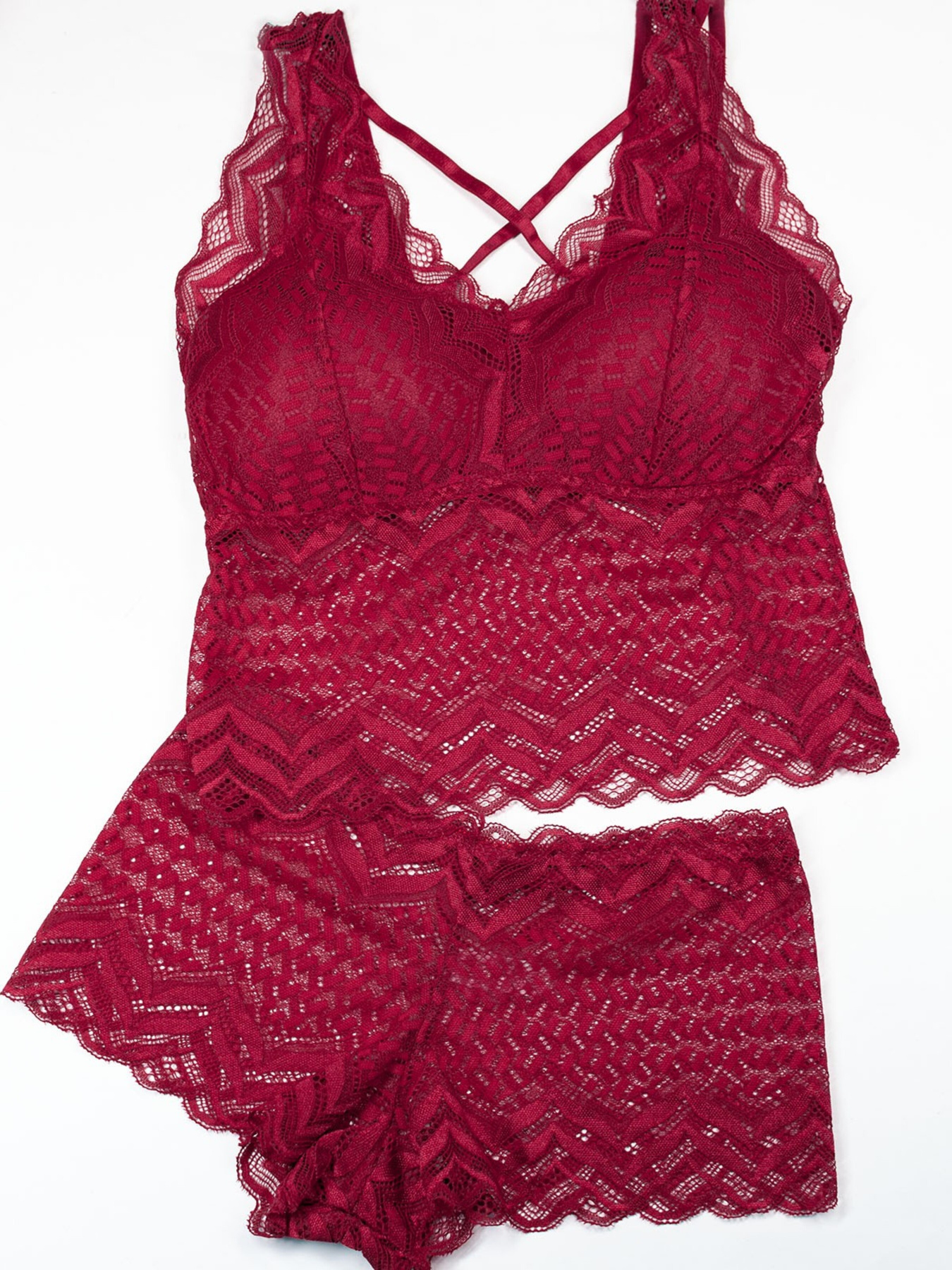 Комплект білизни ISSA Plus модель BL2-744_burgundy Фото