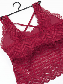 Комплект білизни ISSA Plus модель BL2-744_burgundy Фото