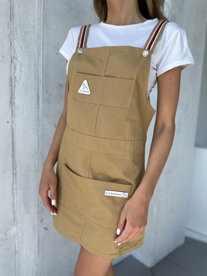 Сарафан ISSA Plus модель WN20-495_beige — фото 4 - INTERTOP