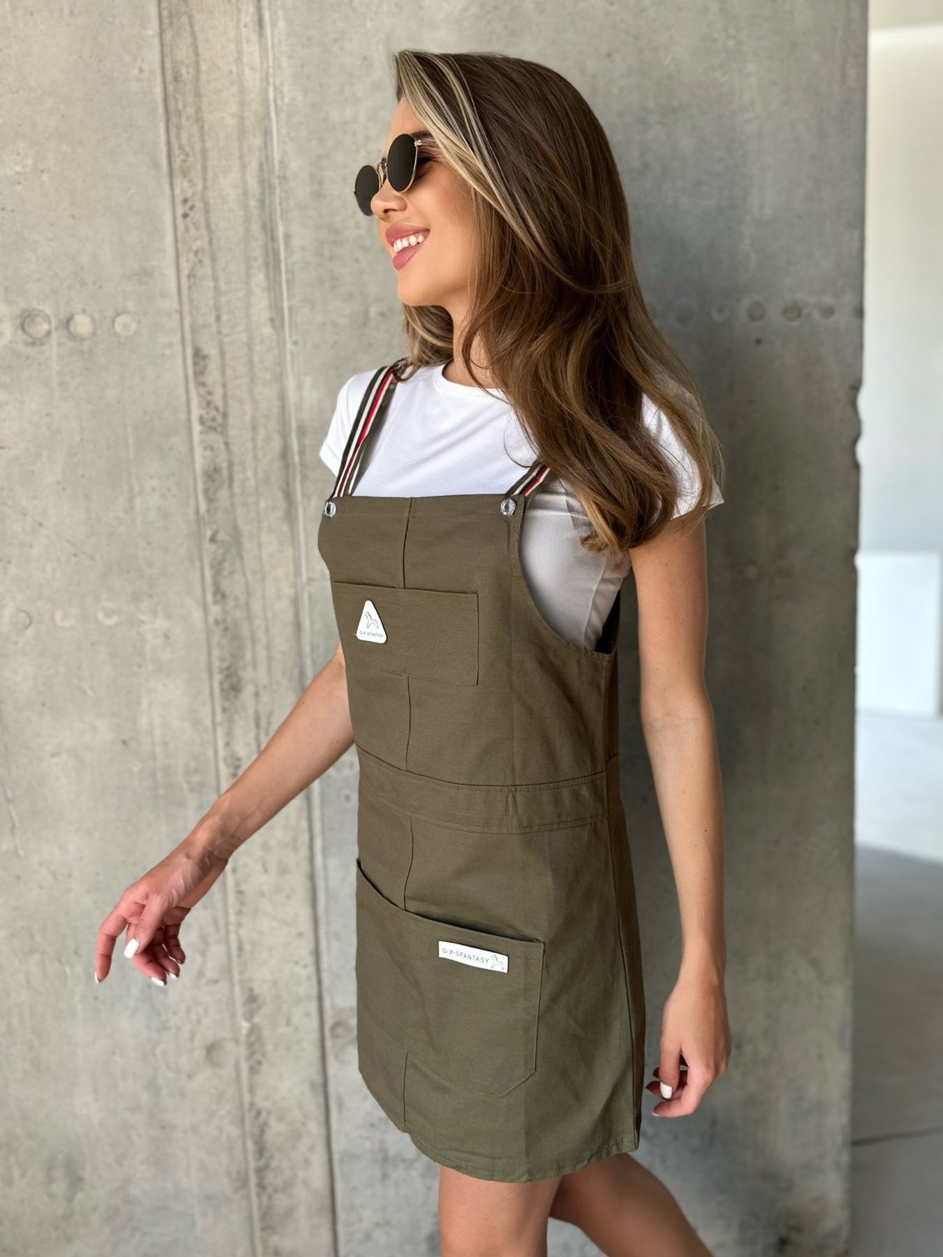 Сарафан ISSA Plus модель WN20-495_khaki Фото