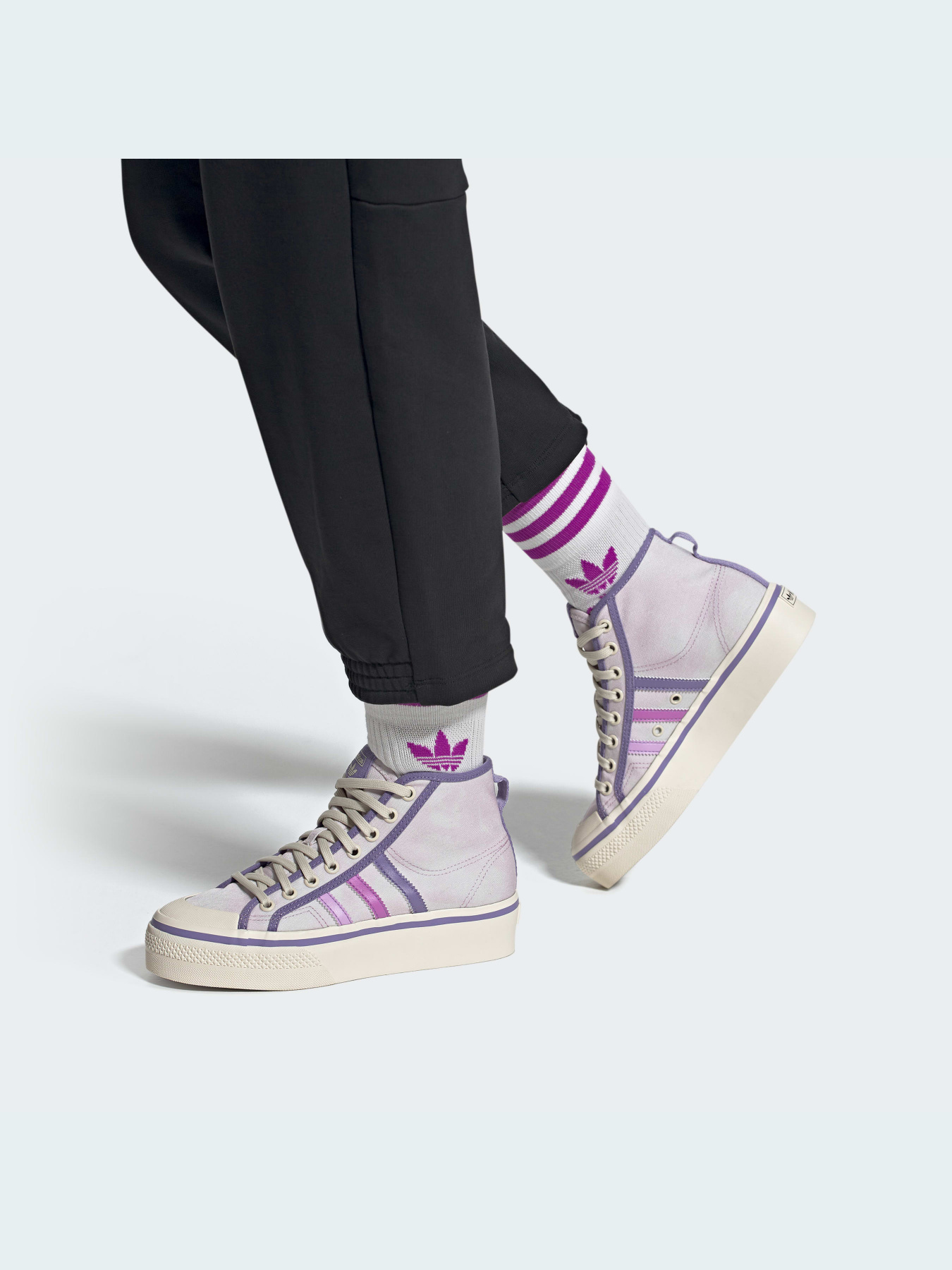 Кеды высокие Adidas Nizza модель GX4608 Фото