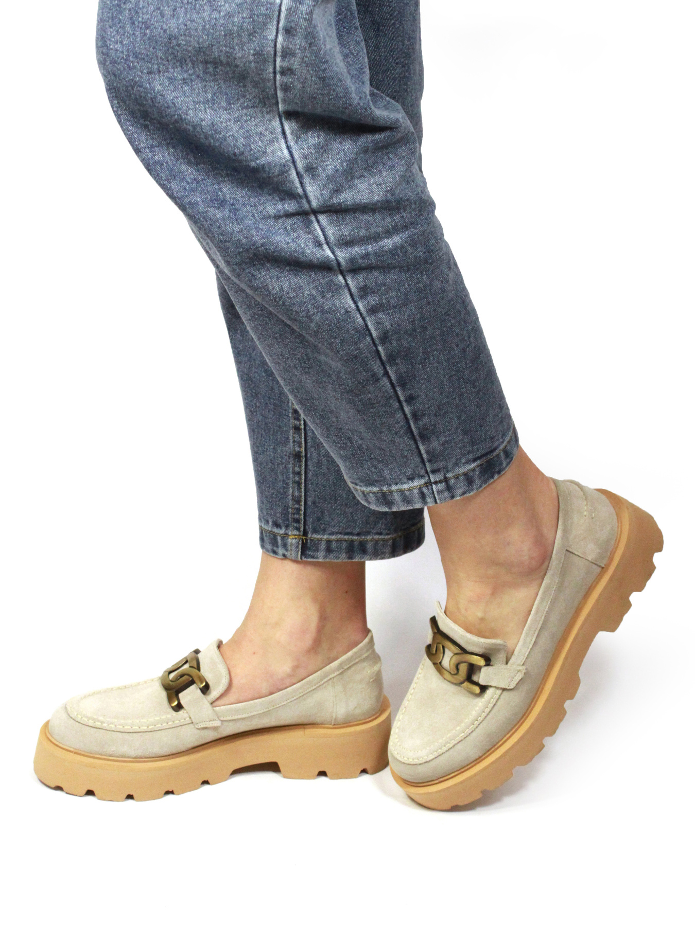 Лоферы It-girl модель 438-0681_beige Фото