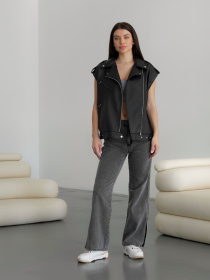 Куртка кожаная Romashka Твіст модель 208022904101 Фото