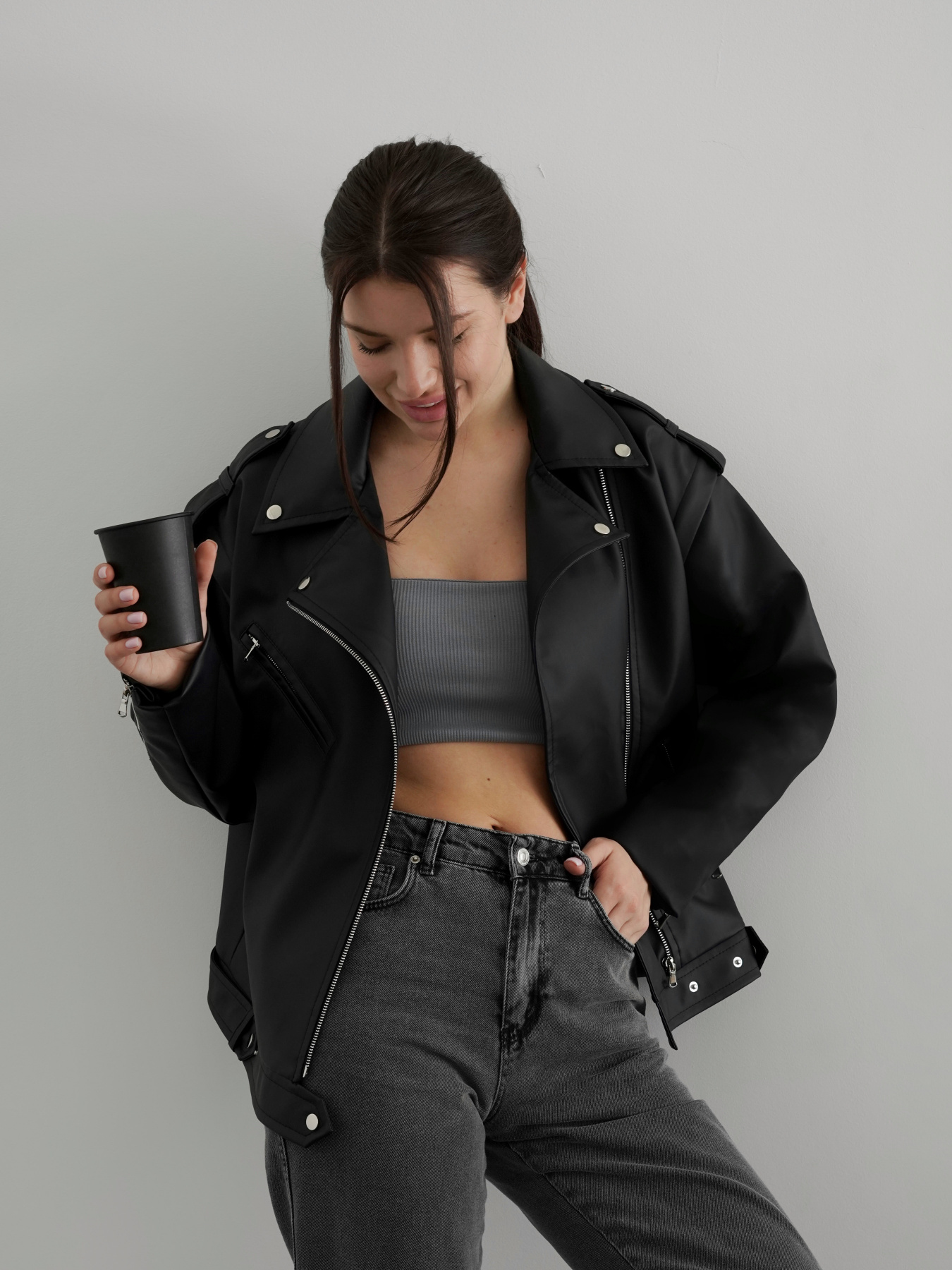 Шкіряна куртка Romashka Твіст модель 208022904101 Шкіряна куртка Romashka Твіст модель 208022904101 Фото