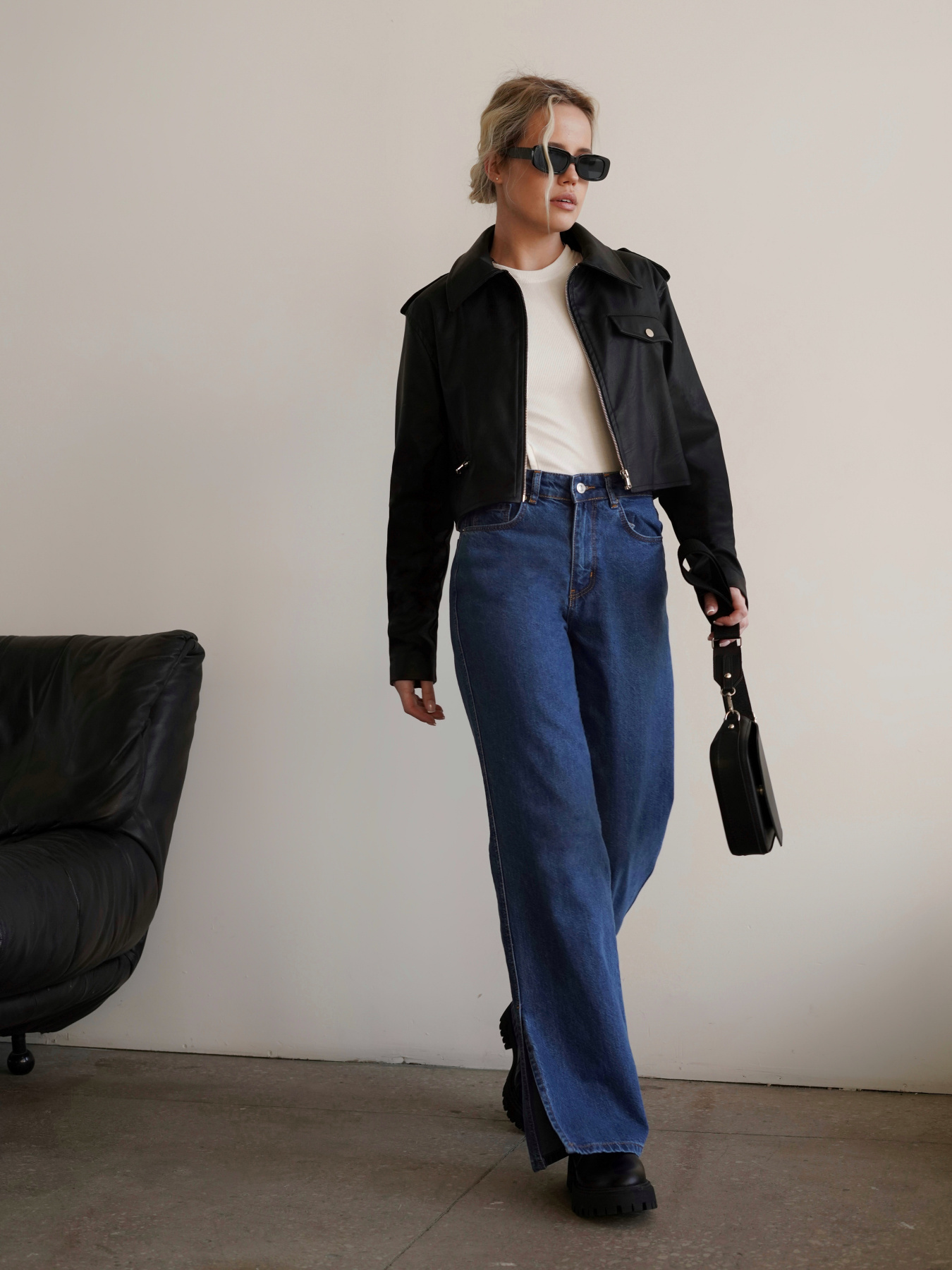 Куртка кожаная Romashka Поотсі модель 208022804101 Фото