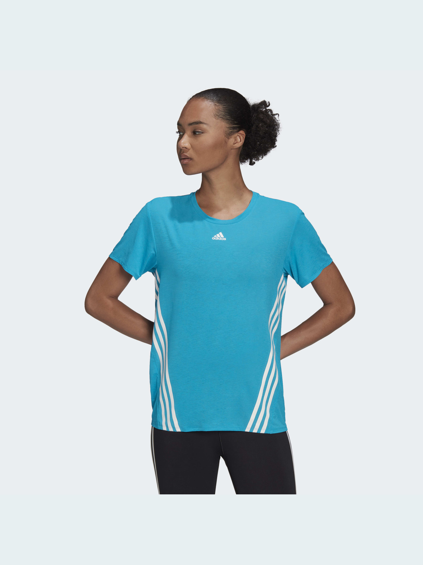 Футболка спортивная Adidas 3 Stripes модель HG3161 Фото