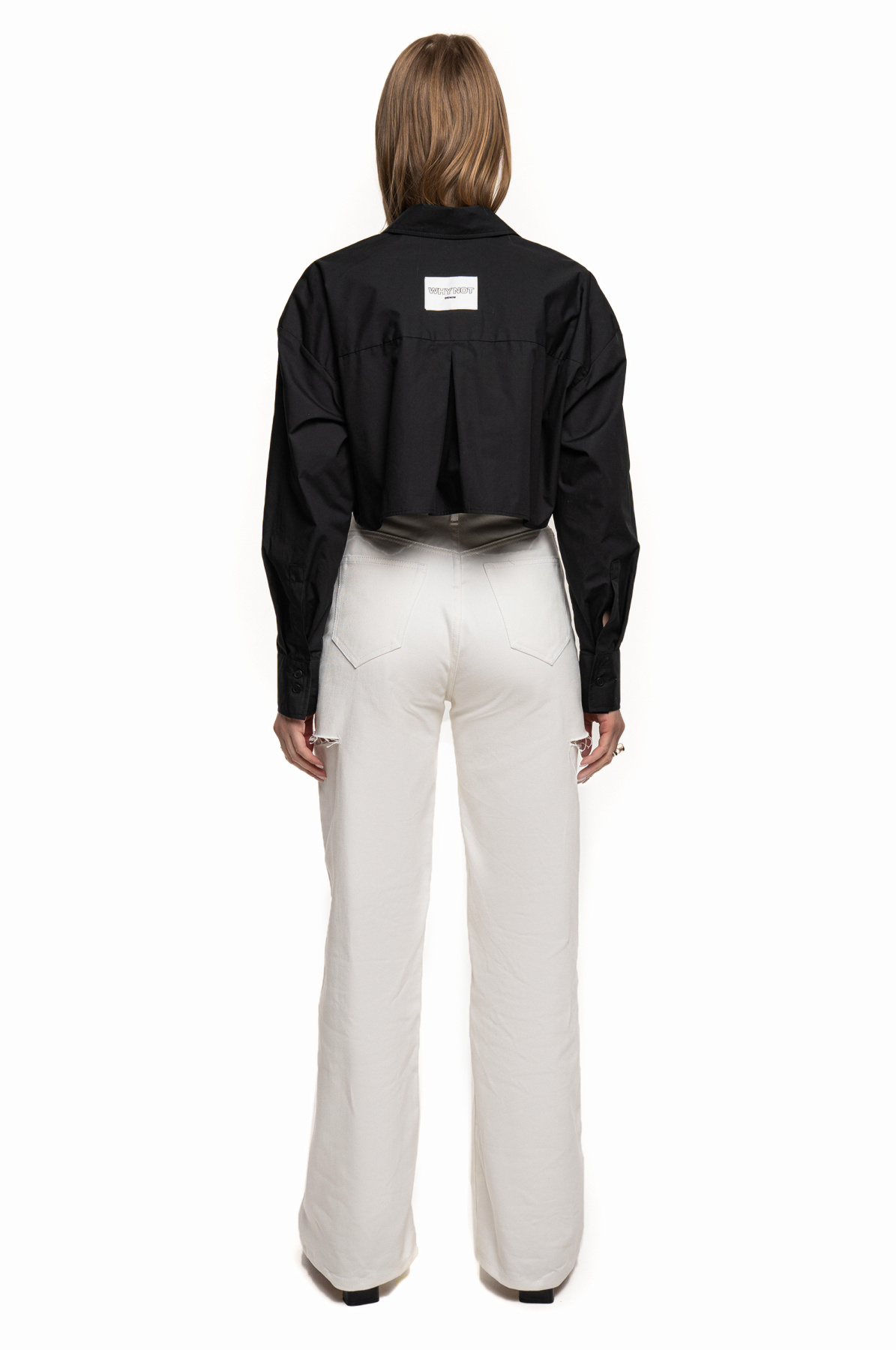 Джинсы Джинсы с разрезами женские модель sp21-jnswr-white Фото