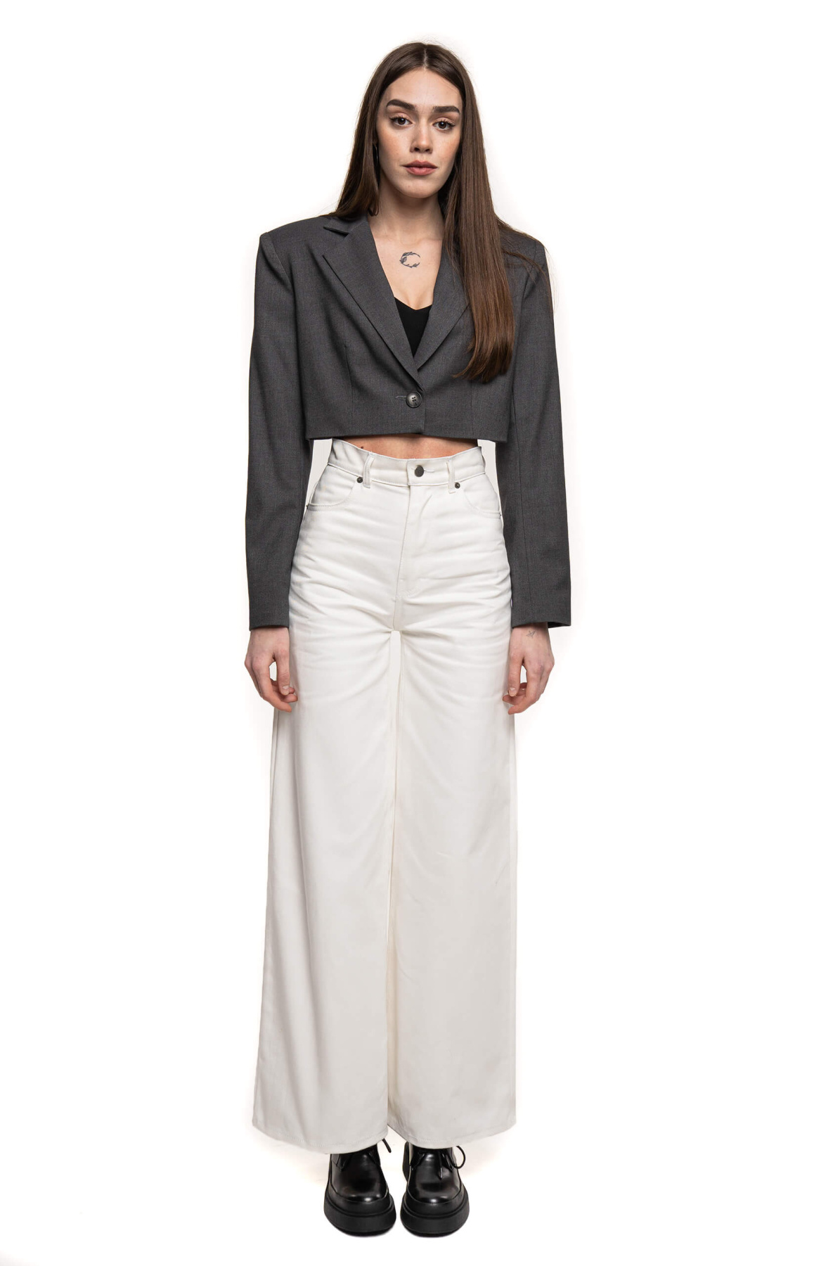 Джинсы Джинсы палаццо женские модель sp21-jnsp-milky Фото