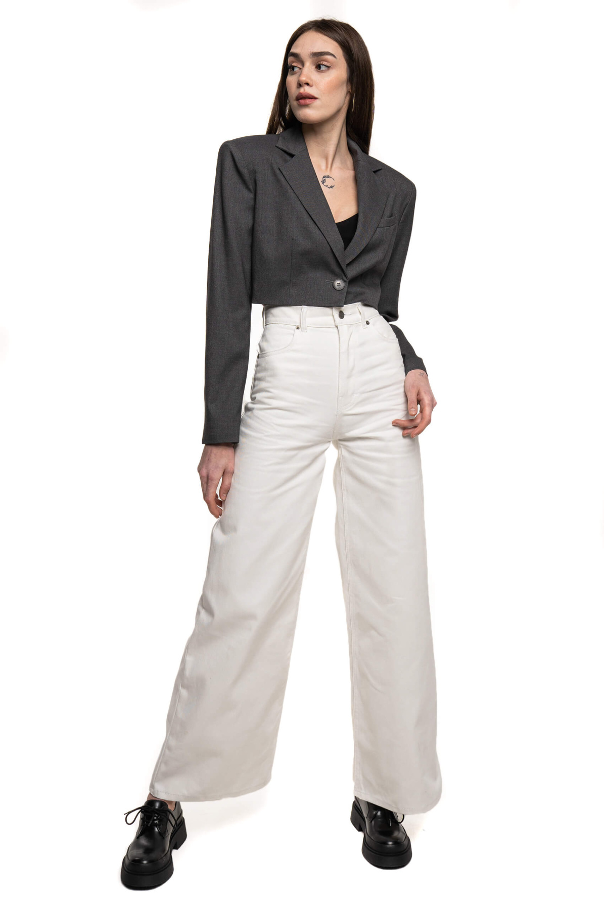 Джинсы Джинсы палаццо женские модель sp21-jnsp-milky Фото