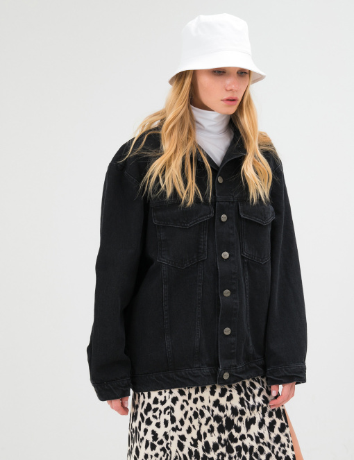 Джинсова куртка Джинсовая куртка - бомбер модель bmbr0 Фото