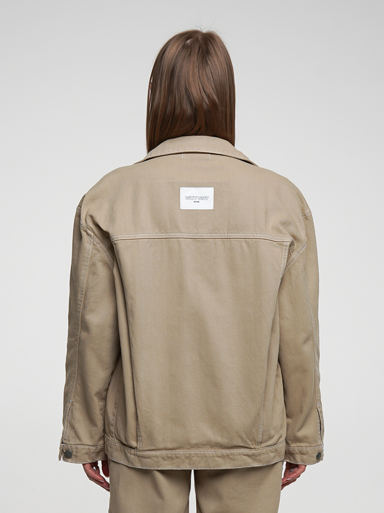 Джинсова куртка Джинсовая куртка - бомбер модель sp21-bmbr-beige-os Фото