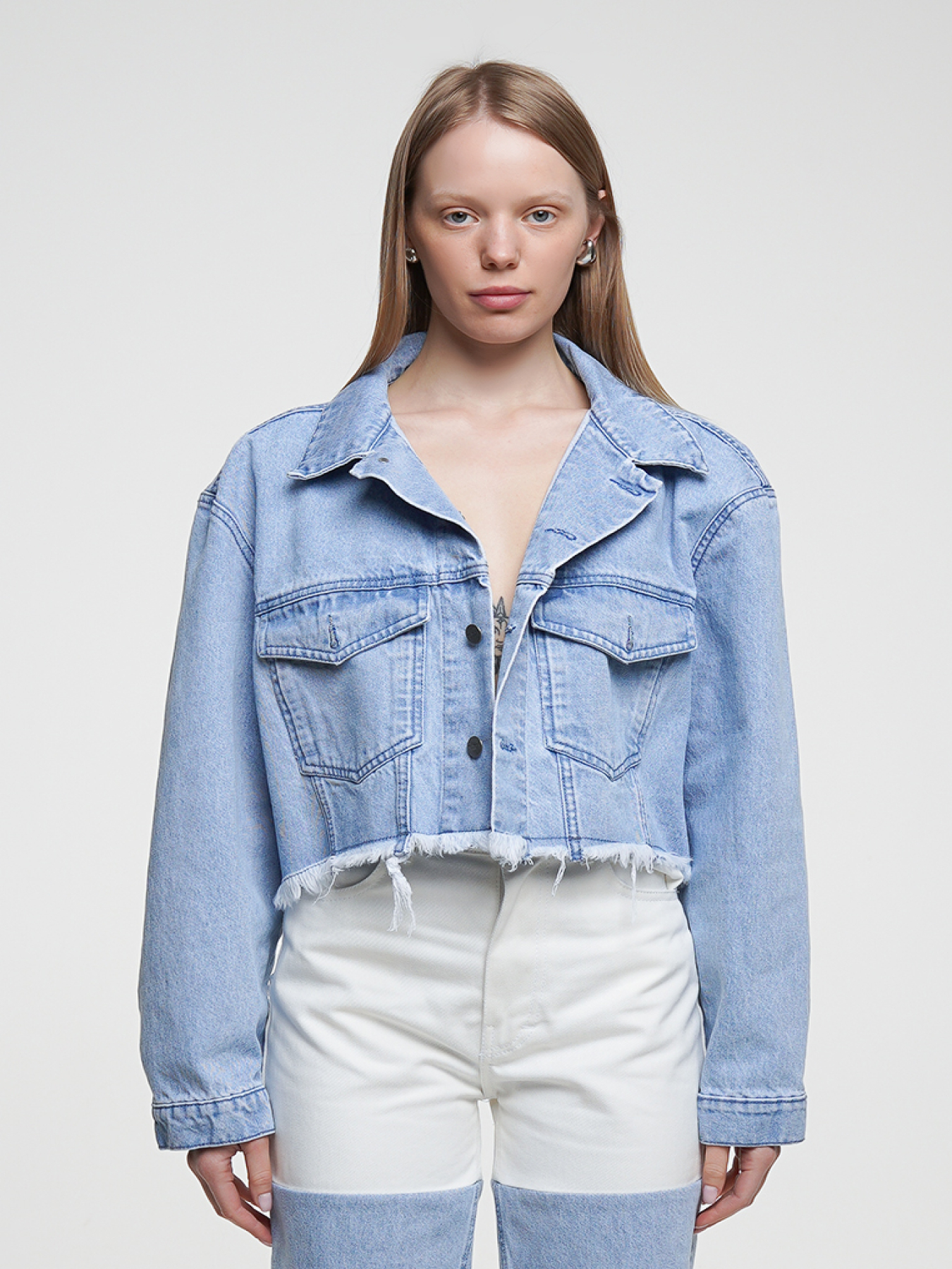 Джинсова куртка Куртка джинсовая модель sp21-jct-blue-os Джинсова куртка Куртка джинсовая модель sp21-jct-blue-os Фото