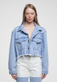 Джинсова куртка Куртка джинсовая модель sp21-jct-blue-os Джинсова куртка Куртка джинсовая модель sp21-jct-blue-os Фото
