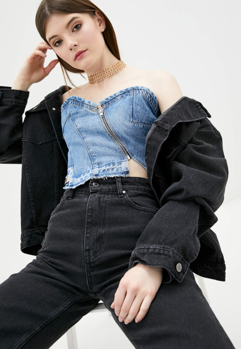 Корсет джинсовый модель crstb0 Фото