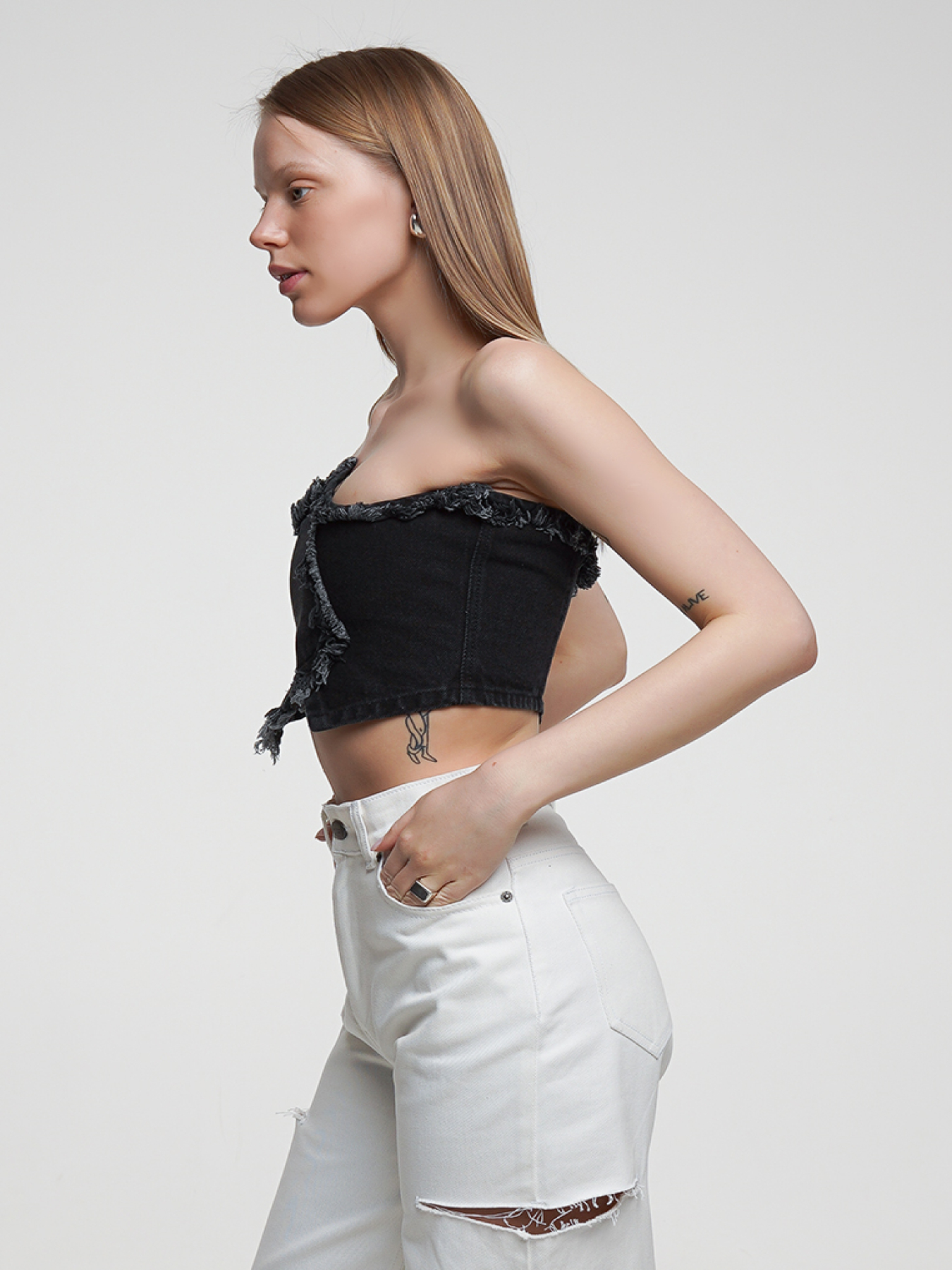 Корсет джинсовый модель sp21-crst-black Корсет джинсовый модель sp21-crst-black Фото