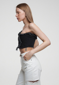 Корсет джинсовый модель sp21-crst-black Корсет джинсовый модель sp21-crst-black Фото
