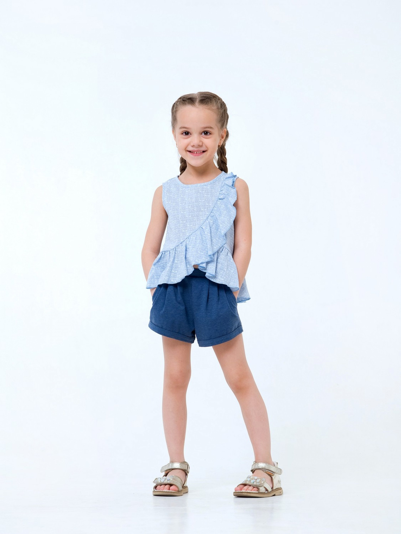 Майка SMIL модель smil_110554-goluboj Фото