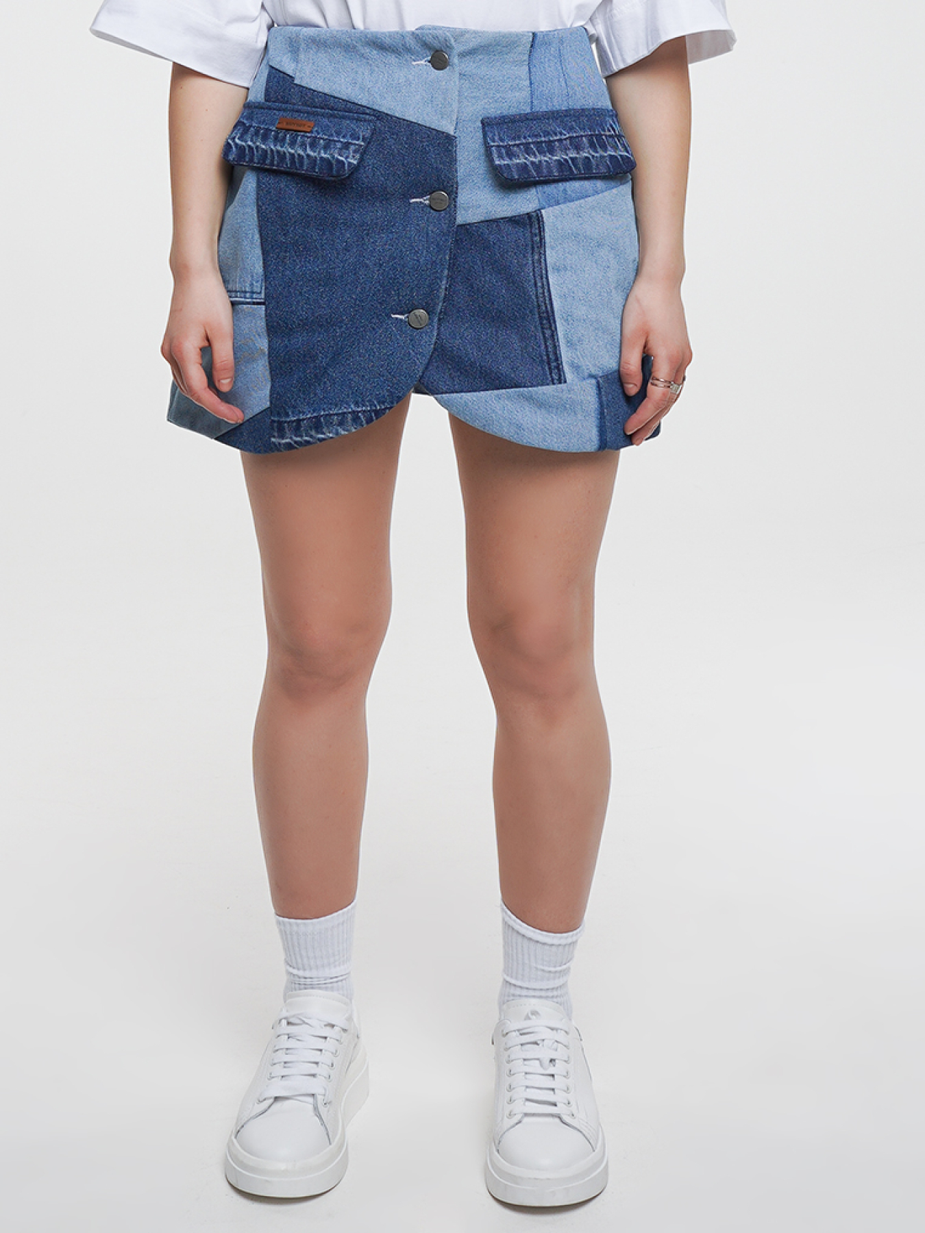 Юбки Юбка джинсовая модель sp21-skrt-blue Фото