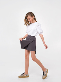 Спідниця-шорти SMIL модель smil_120331-seryj Спідниця-шорти SMIL модель smil_120331-seryj Фото