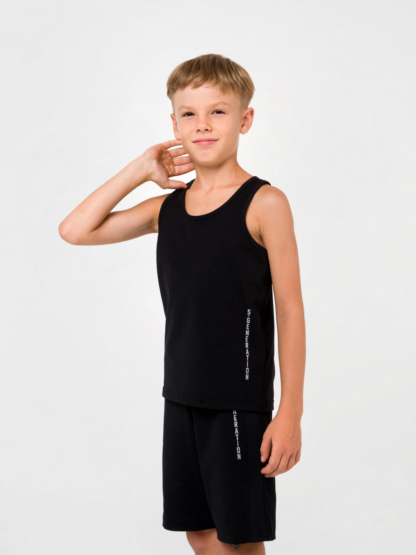 Майка SMIL модель smil_110659-cernyj Фото