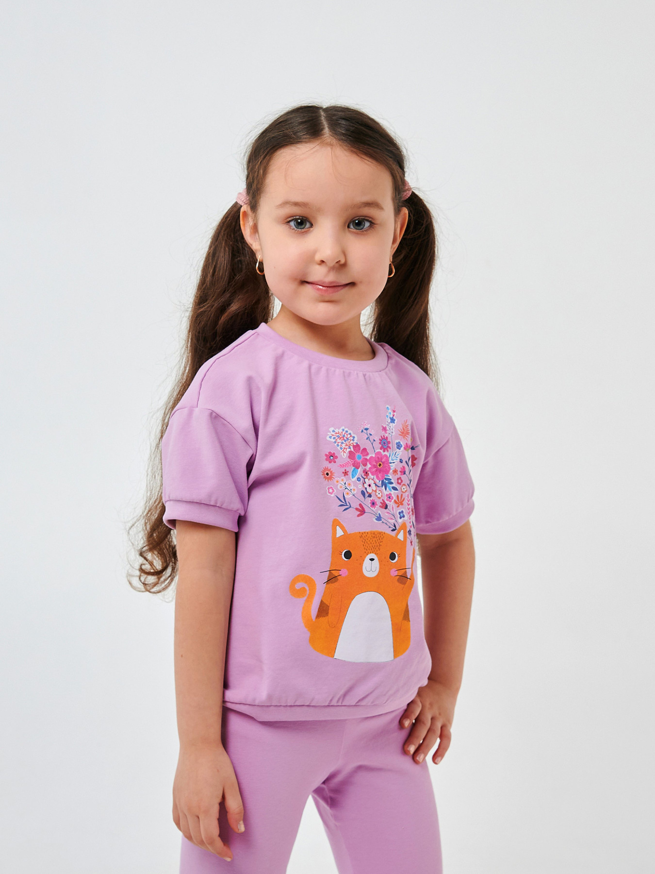 Футболка SMIL модель smil_110715-lilovyj Фото