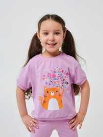 Футболка SMIL модель smil_110715-lilovyj Фото