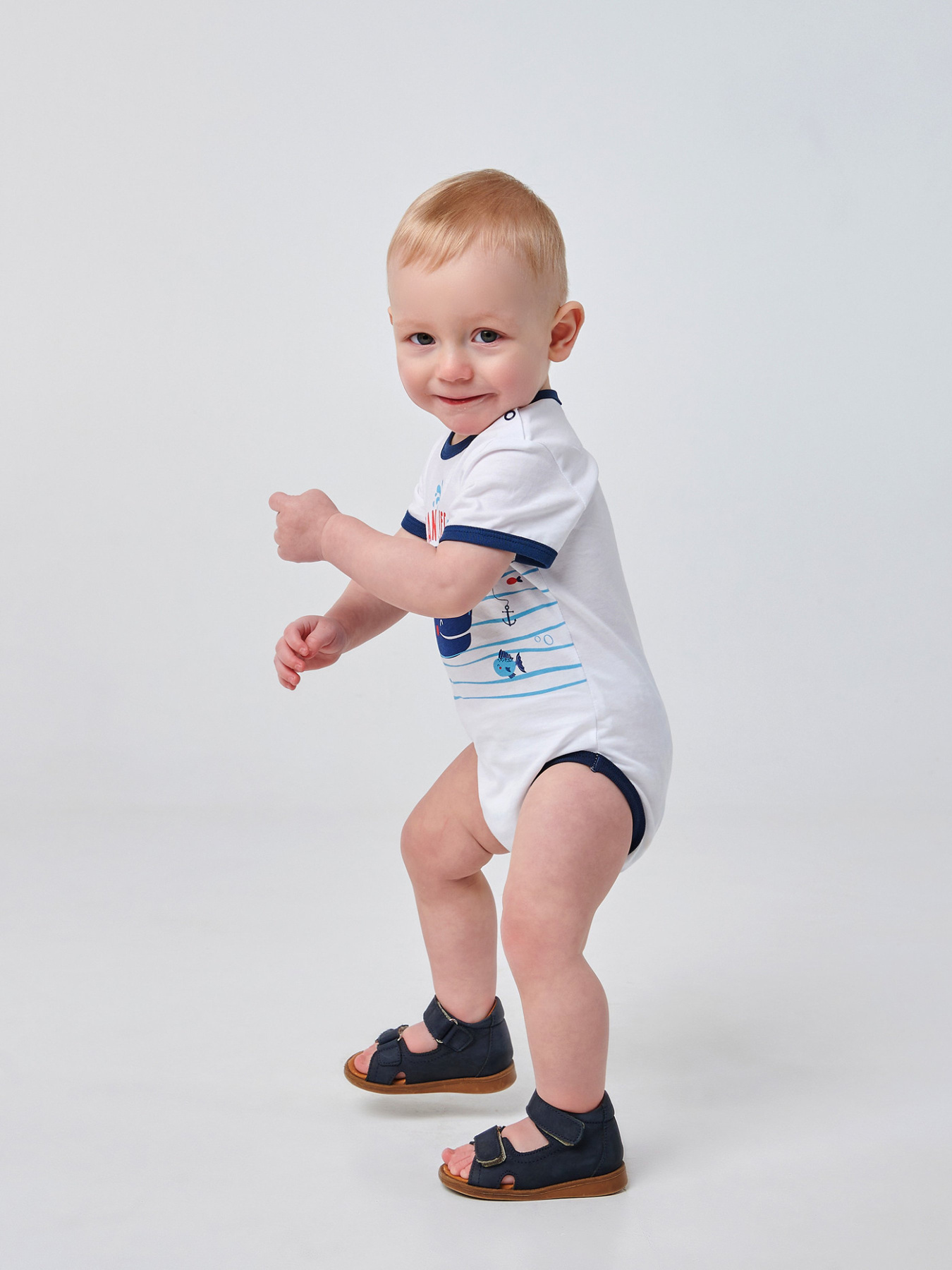 Боді для немовлят SMIL модель smil_121070-belyj Фото