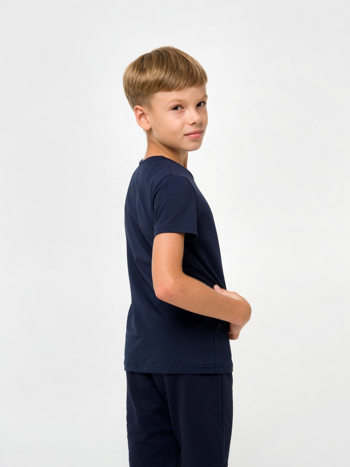 Футболка SMIL модель smil_110565-temno-sinij Футболка SMIL модель smil_110565-temno-sinij Фото