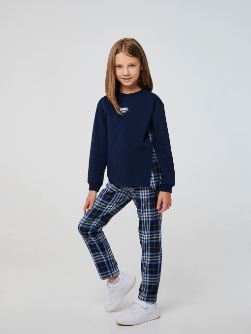 Свитшот SMIL модель smil_116585-temno-sinij Фото