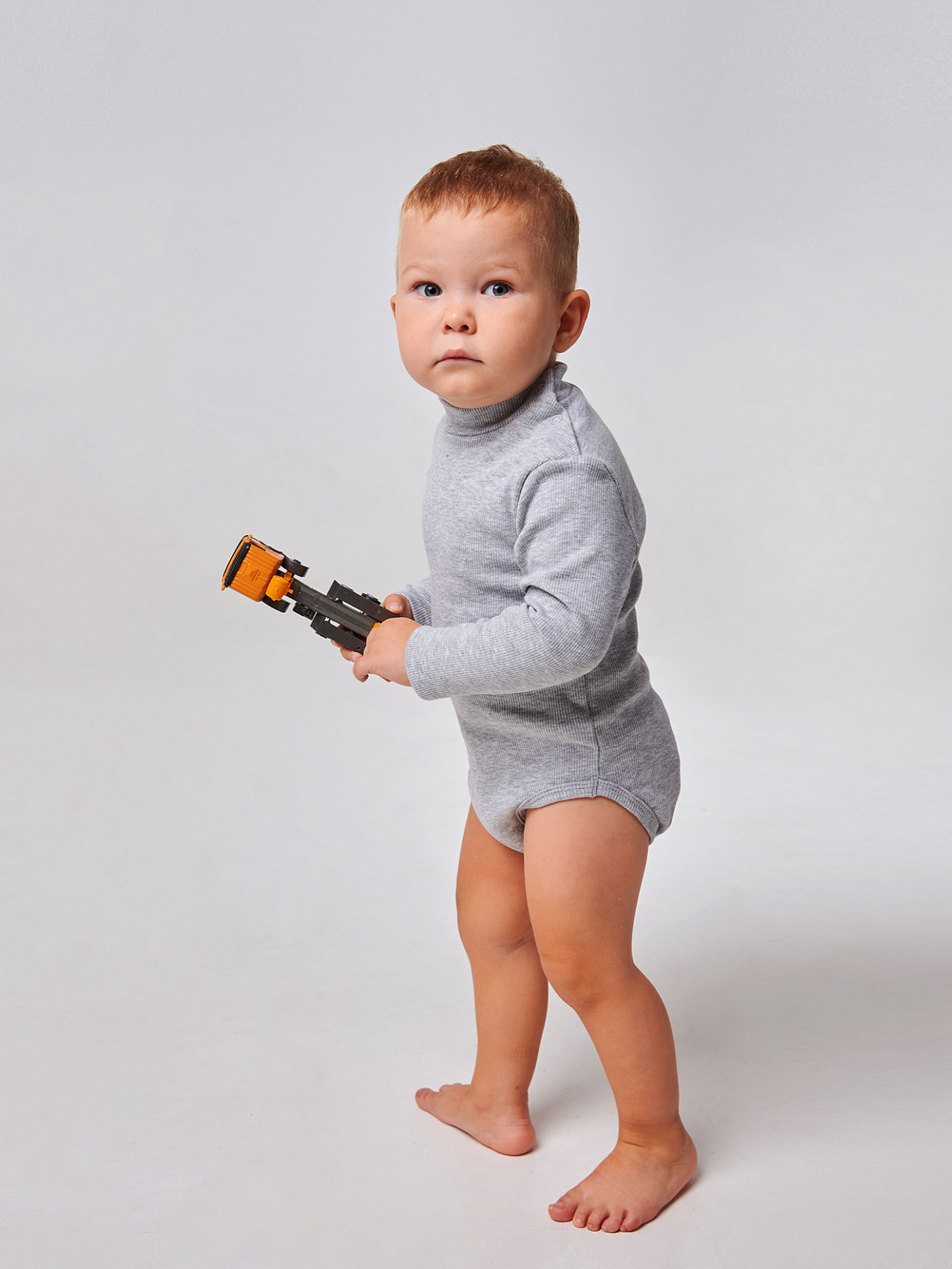 Боди для младенцев SMIL модель smil_102732-seryj-melanz Фото