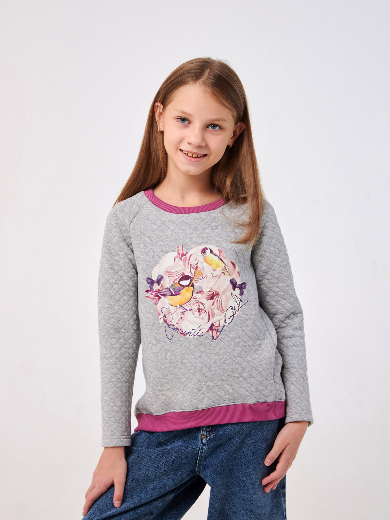 Свитшот SMIL модель smil_116604-seryj-melanz Фото