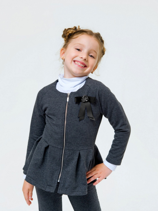 Жакет SMIL модель smil_116449-temno-seryj-melanz Фото