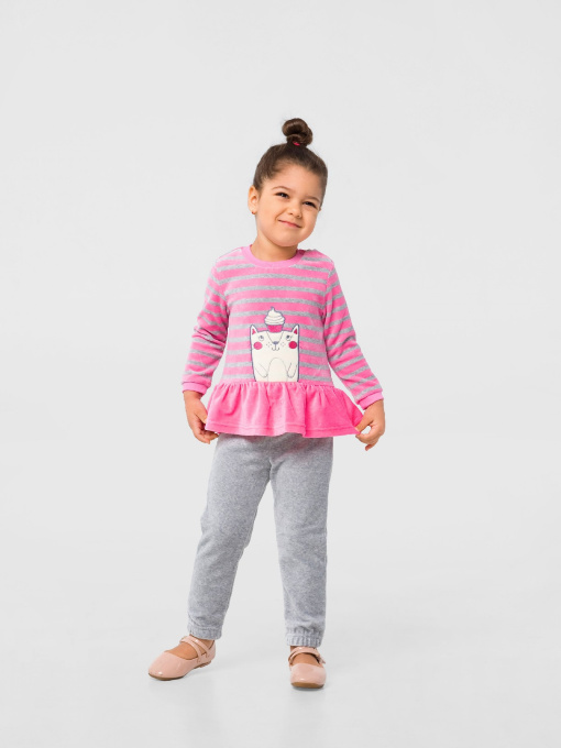 Туника SMIL модель smil_114786-sero-rozovaa-poloska Фото