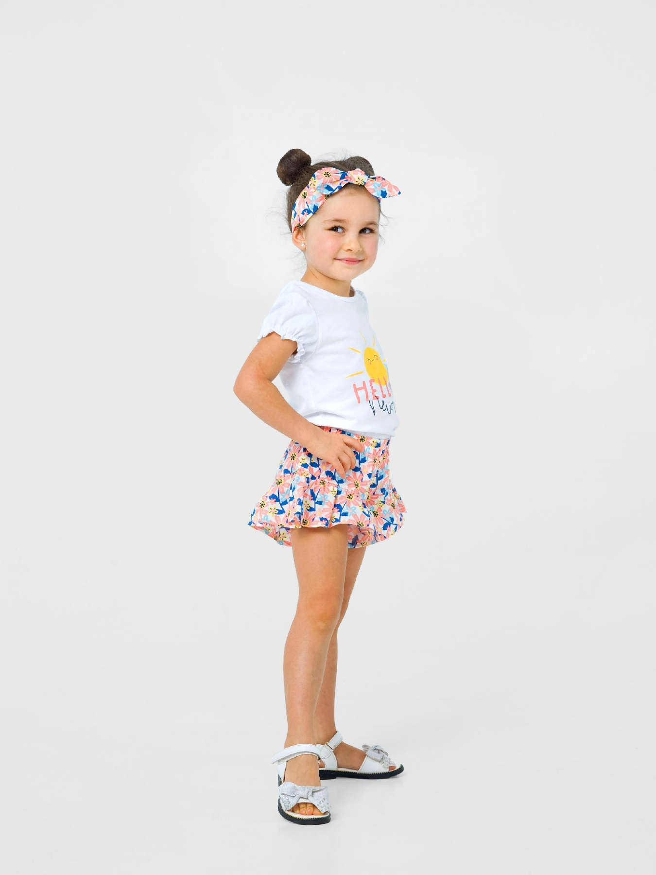 Повсякденні шорти SMIL модель smil_112344-persikovye-cvety Фото