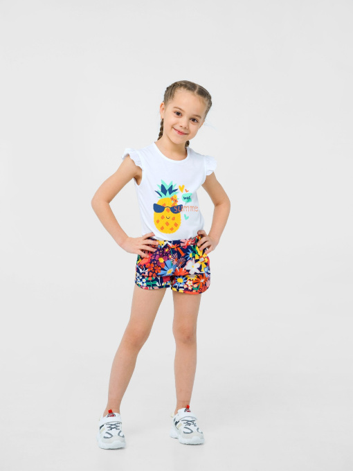 Повсякденні шорти SMIL модель smil_112342-cvety-na-cernom Фото