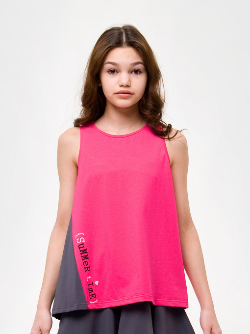 Майка SMIL Модель smil_110638-temno-rozovyj Фото