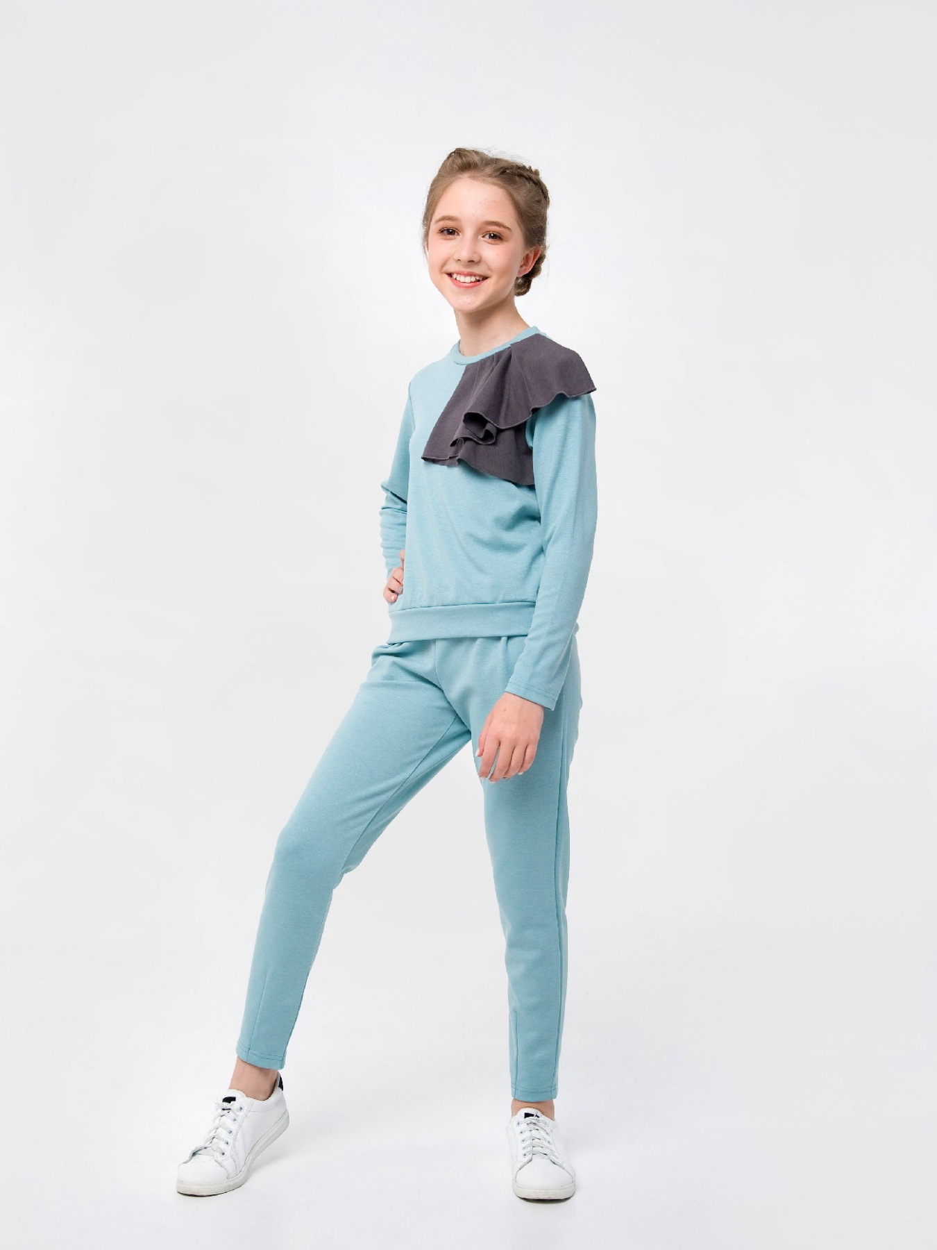 Костюм SMIL модель smil_117210-sero-zelenyj Фото