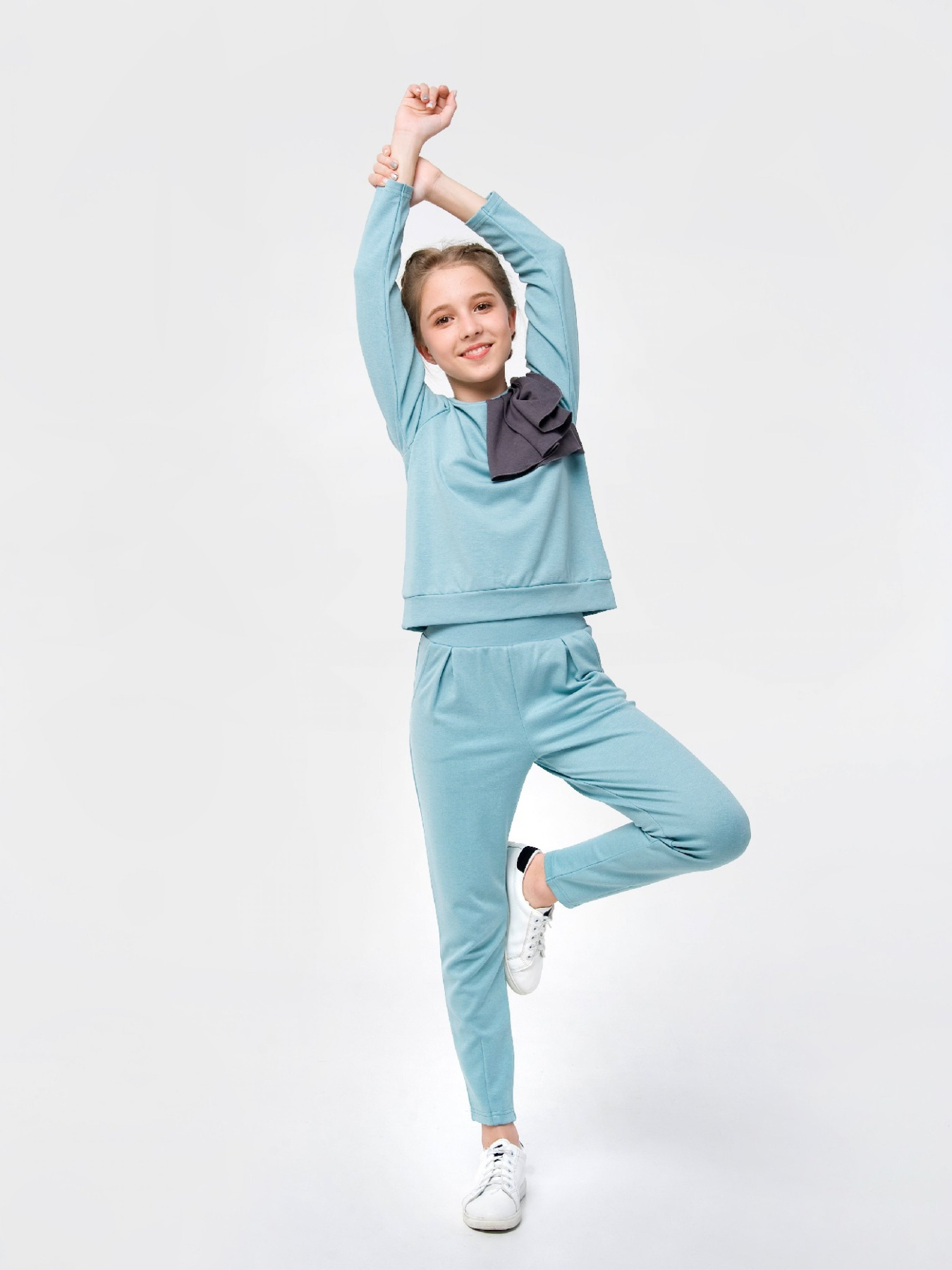 Повсякденний костюм SMIL модель smil_117210-sero-zelenyj Фото