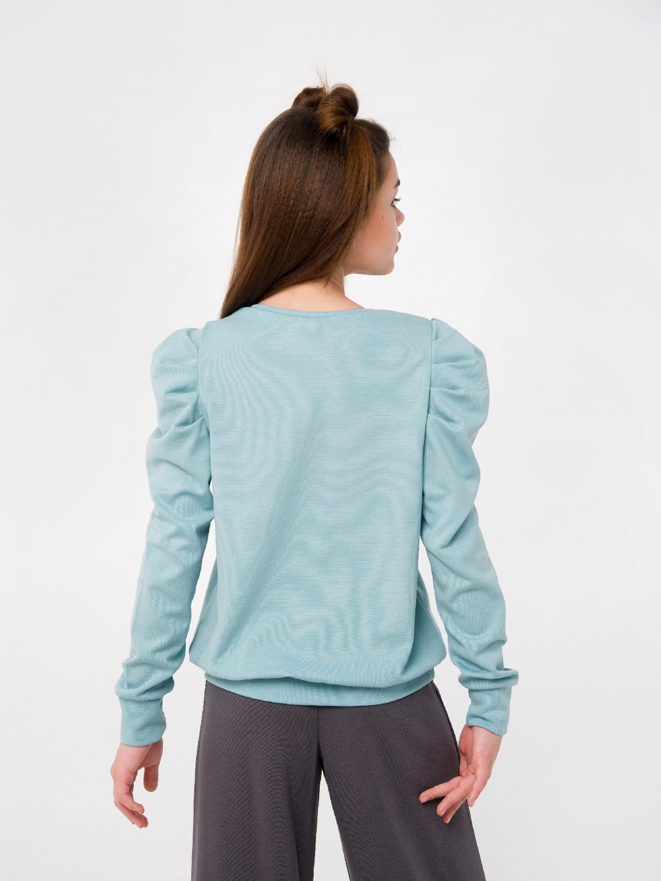 Свитшот SMIL модель smil_116505-sero-zelenyj Фото