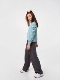 Свитшот SMIL модель smil_116505-sero-zelenyj Фото