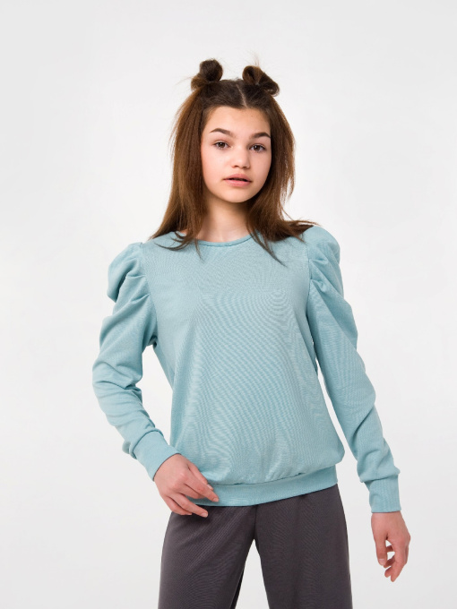 Свитшот SMIL модель smil_116505-sero-zelenyj Фото
