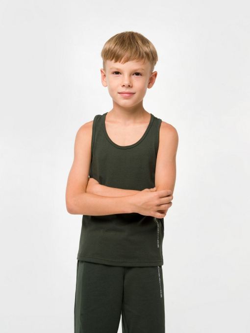 Майка SMIL Модель smil_110659-temnyj-haki Фото